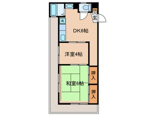 広瀬マンションの物件間取画像